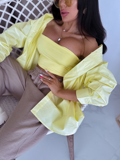 GELTONI crop topai "MINI LADY"